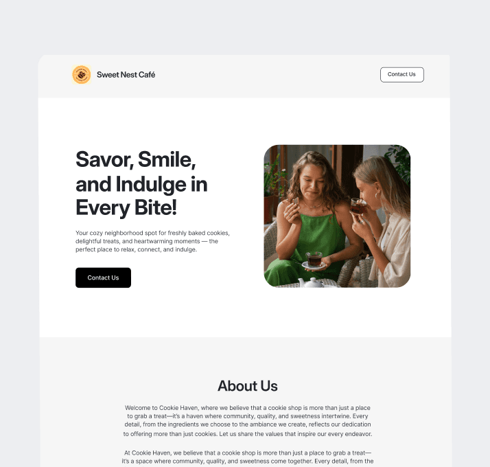 Create Website in Seconds